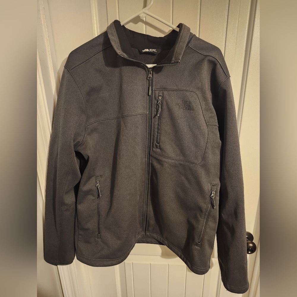 The North Face Gray Performance Jacket for Versatile Outdoor Wear Size: XL
